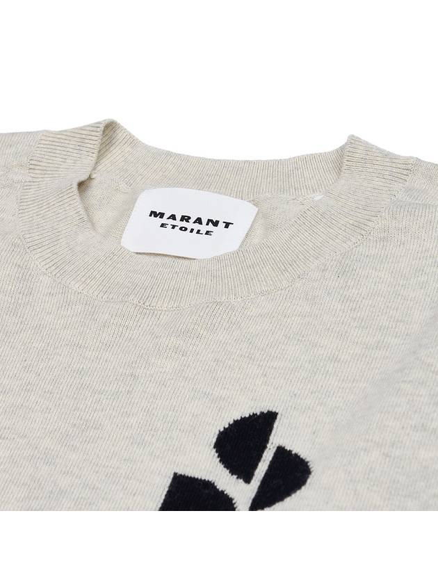 Marisans Logo Knit Top Light Grey - ISABEL MARANT - BALAAN 5