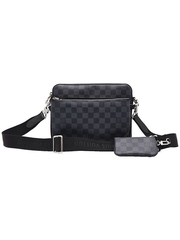 Louis Vuitton N40519 Black Damier Graphite Canvas Trio Messenger Bag - LOUIS VUITTON - BALAAN 1