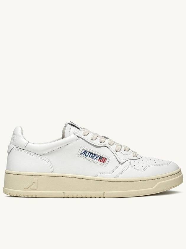 Medalist Leather Low Top Sneakers White - AUTRY - BALAAN 3