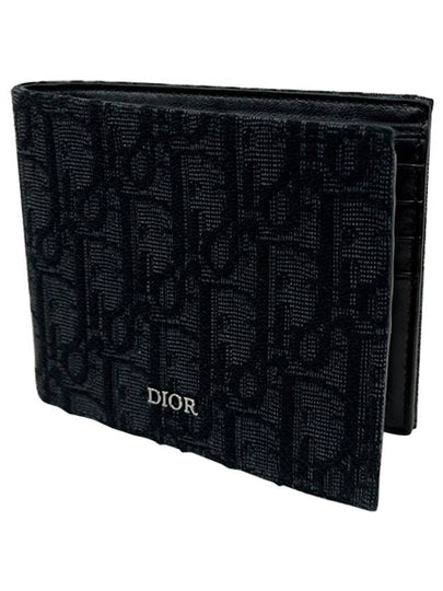 Wallet Black  Oblique Jacquard - DIOR - BALAAN 2