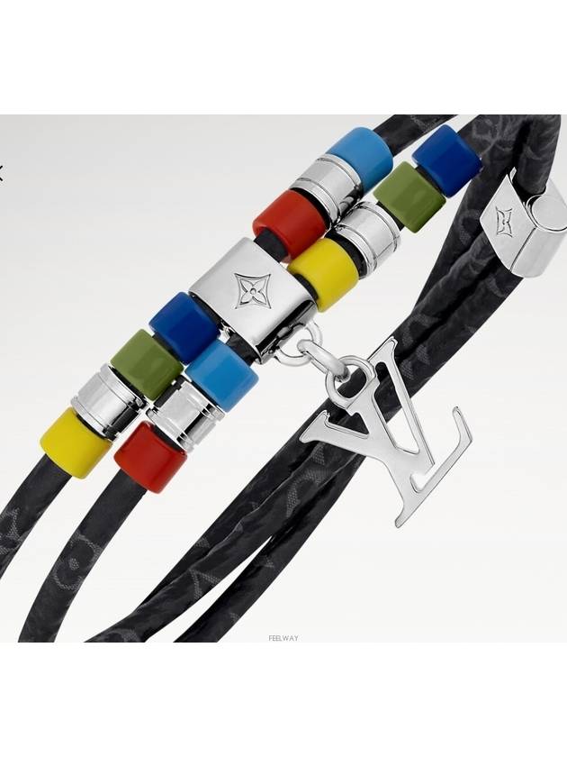 Monogram Play Bracelet Black - LOUIS VUITTON - BALAAN 4