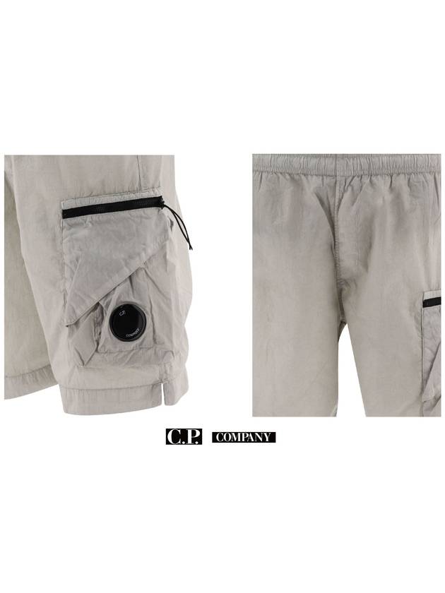 Eco Chrome Lens Utility Swim Shorts Flint Gray - CP COMPANY - BALAAN 5