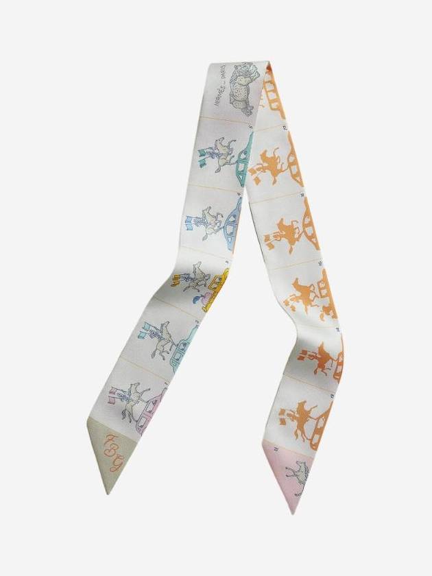 Parade Twilly Silk Scarf Beige - HERMES - BALAAN 1