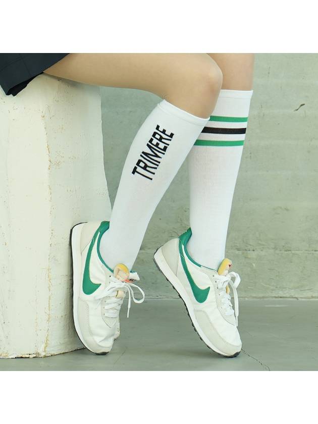 Inversion point knee socks white - TRIMERE - BALAAN 2