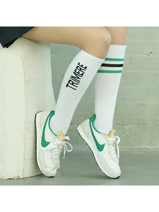 Inversion point knee socks white - TRIMERE - BALAAN 2