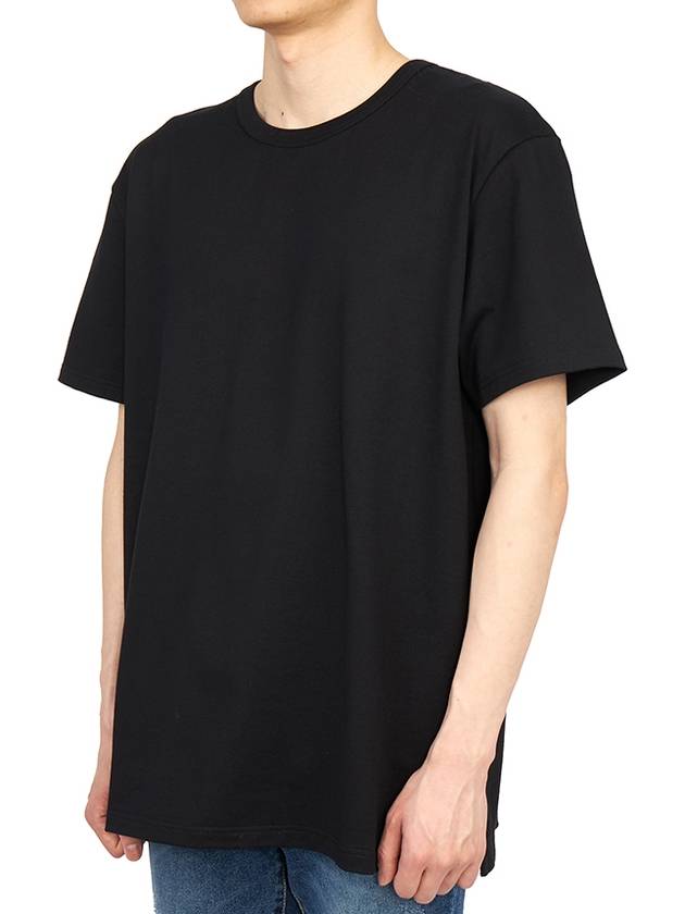 Back Graffiti Logo Short Sleeve T-Shirt Black - ALEXANDER MCQUEEN - BALAAN 3