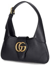 Aphrodite Small Leather Shoulder Bag Black - GUCCI - BALAAN 4