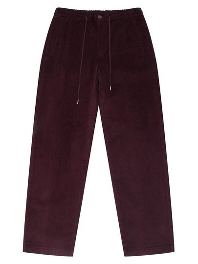 Corduroy String Wide Pants Burgundy - SOLEW - BALAAN 2