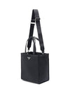 Triangle Logo Padded Tote Bag Black - PRADA - BALAAN 4