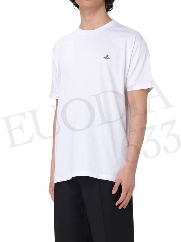 ORB Logo Cotton Short Sleeve T-Shirt White - VIVIENNE WESTWOOD - BALAAN 9