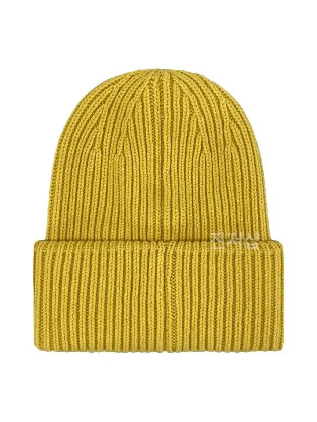 Wool Cashmere Beanie Yellow 3B00066 M1127 132 - MONCLER - BALAAN 2