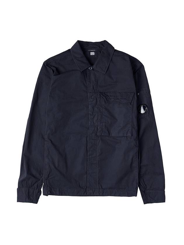 Lens Waffen Pocket Long Sleeve Shirt Navy - CP COMPANY - BALAAN 2