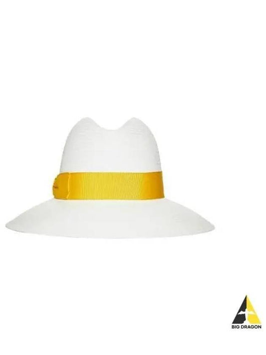 Borsalino Women s Straw Fedora Hat Yellow 231979 - BORSALINO - BALAAN 1