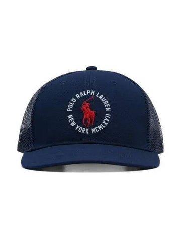 twill trucker cap navy - POLO RALPH LAUREN - BALAAN 1