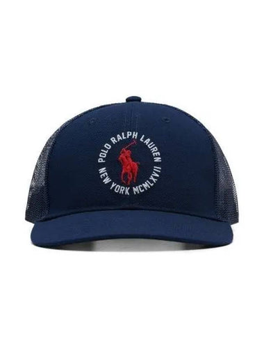 twill trucker cap navy - POLO RALPH LAUREN - BALAAN 1