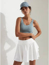 Women's Adams Tennis Pleated Skirt White - VARLEY - BALAAN 3