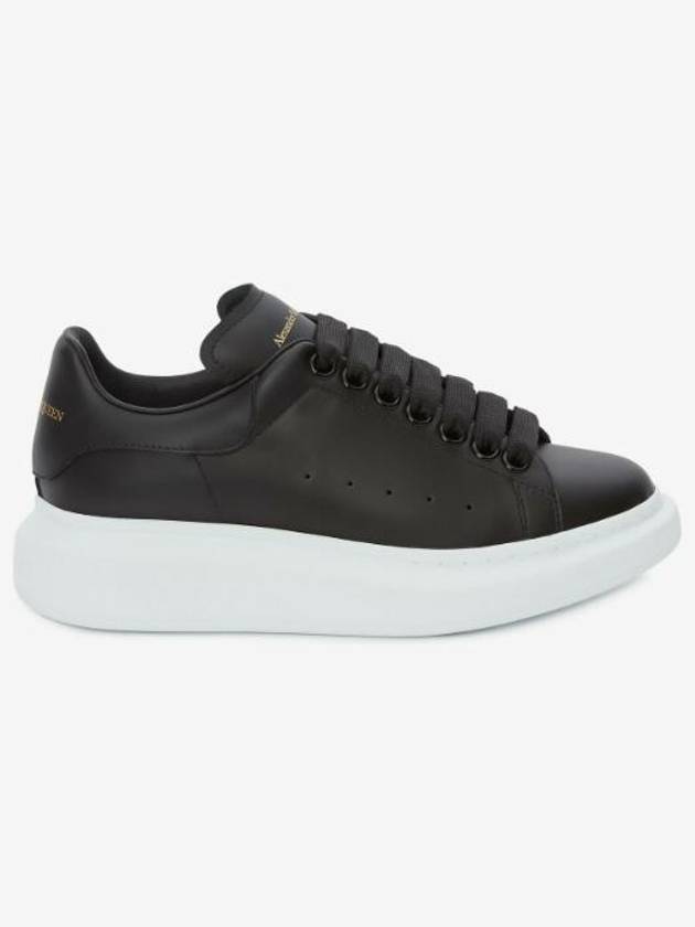 Oversized Leather Low Top Sneakers Black - ALEXANDER MCQUEEN - BALAAN 2