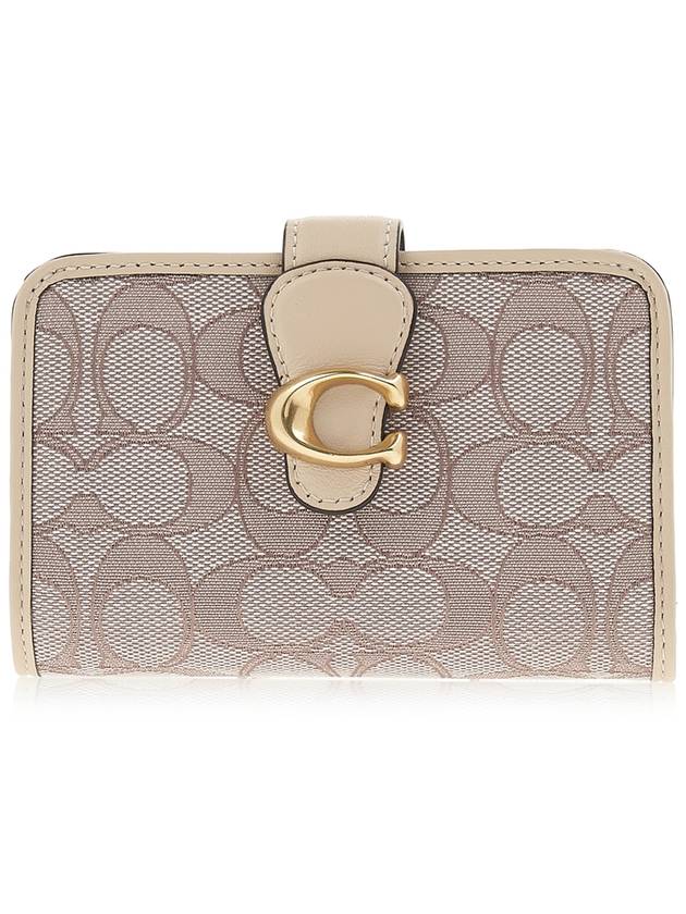 Women's Tabby Signature Jacquard Medium Wallet Stone Ivory - COACH - BALAAN 2