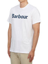 Men's Logo Print Short Sleeve T-Shirt White - BARBOUR - BALAAN 3