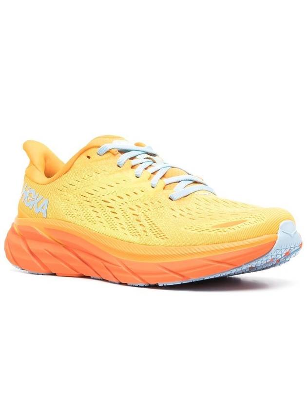 Clifton 8 Mesh Running Low Top Sneakers Yellow - HOKA ONE ONE - BALAAN 5