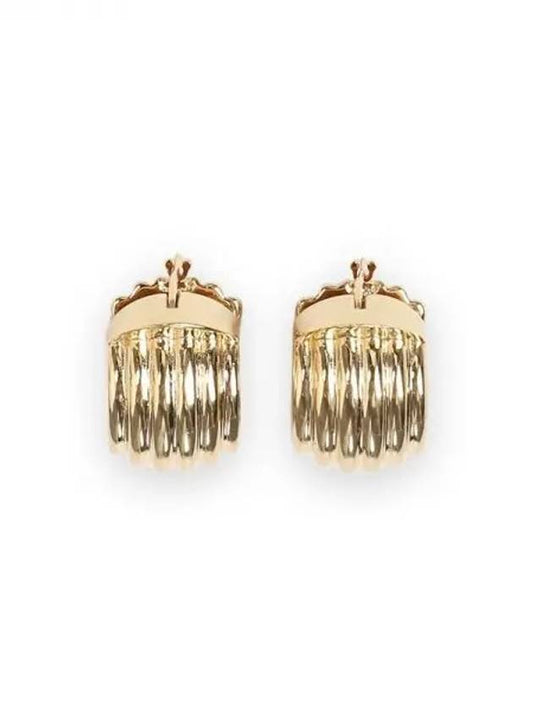 Gancini Brass Earrings Gold - SALVATORE FERRAGAMO - BALAAN 2