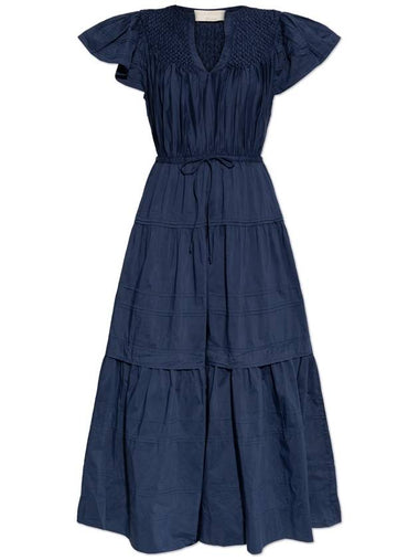 Ulla Johnson Dress Marika, Women's, Navy Blue - ULLA JOHNSON - BALAAN 1