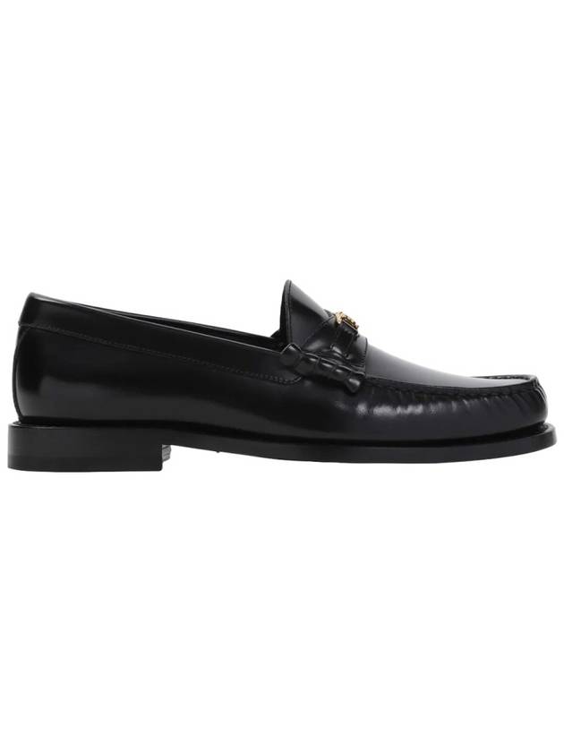 Luco Triomphe Polished Bull Loafers Black - CELINE - BALAAN 4