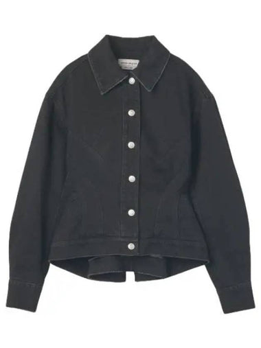 hybrid denim jacket black - ALEXANDER MCQUEEN - BALAAN 1