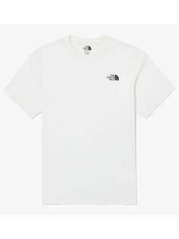 The North Face NT7UQ00J White Label Cotton Short Sleeve Round Tee - THE NORTH FACE - BALAAN 1