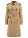 Notched Lapel Trench Coat Beige - BURBERRY - BALAAN 2