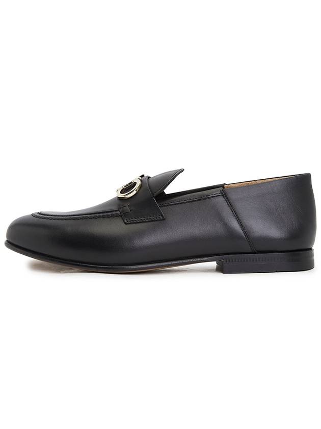 Gancini Ornament Loafer Black - SALVATORE FERRAGAMO - BALAAN 4