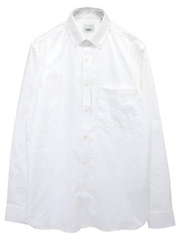 Long Sleeve Shirt 8055779 A1462 OPTIC WHITE - BURBERRY - BALAAN 1