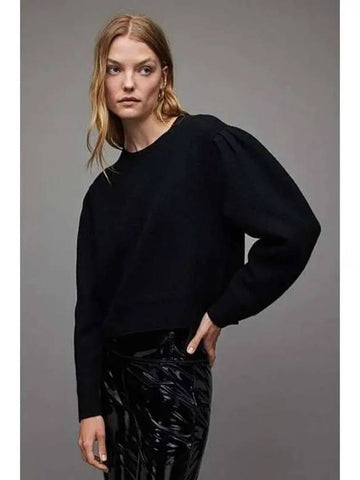 Vika Boiled Knit WK022X 5 Black - ALLSAINTS - BALAAN 1