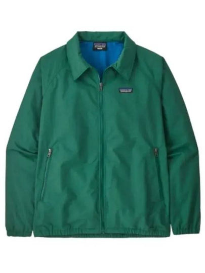 Men's Baggies Logo Patch Zip Pocket Zip-Up Jacket Conifer Green - PATAGONIA - BALAAN 2