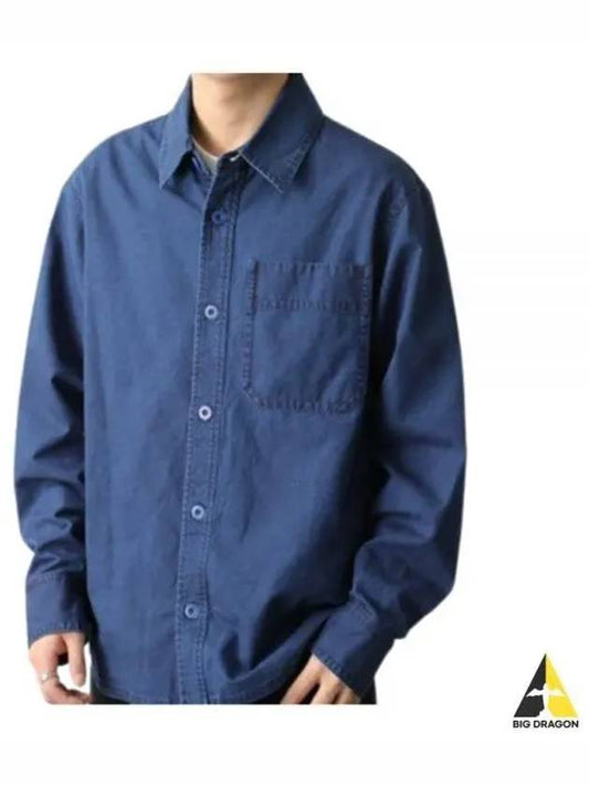 Basile Denim Long Sleeve Shirt Blue - A.P.C. - BALAAN 2