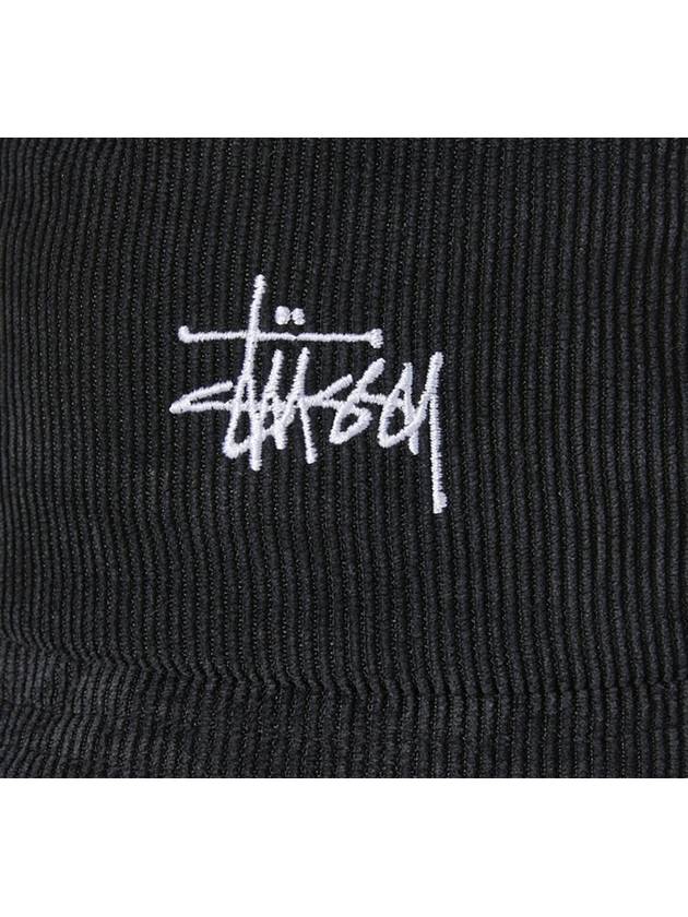 AU Australian graffiti corduroy bucket hat ST706000 black ONE SIZE - STUSSY - BALAAN 3