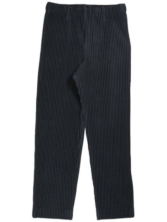 Tailored Pleated Straight Pants Black - ISSEY MIYAKE - BALAAN 2