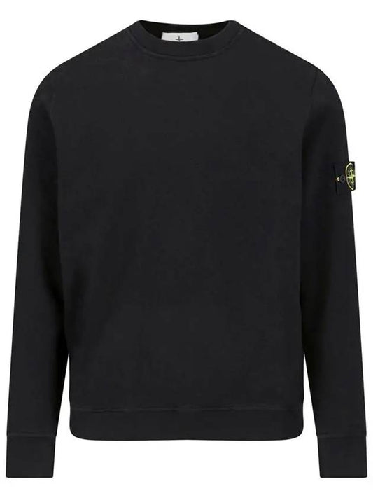 Cotton Crew Neck Sweatshirt Navy - STONE ISLAND - BALAAN 2