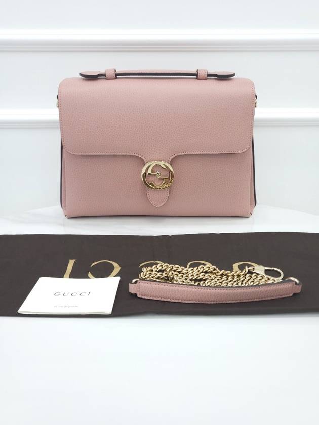 GG interlocking pink top handle chain shoulder bag - GUCCI - BALAAN 6