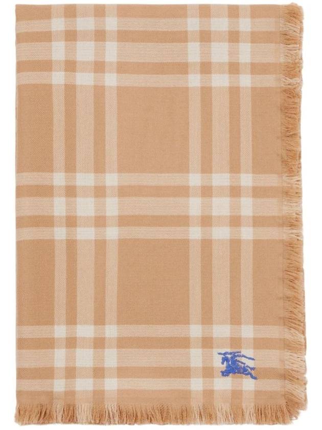 Reversible Check Pattern Scarf Camel - BURBERRY - BALAAN 1