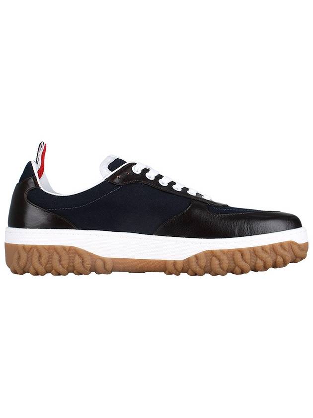 Letterman Panel Low-Top Sneakers Navy - THOM BROWNE - BALAAN 5