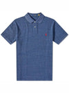 Iconic Mesh Slim Fit Polo Shirt Navy - POLO RALPH LAUREN - BALAAN 2