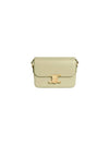 Teen Triomphe Shiny Calfskin Cross Bag Green - CELINE - BALAAN 1