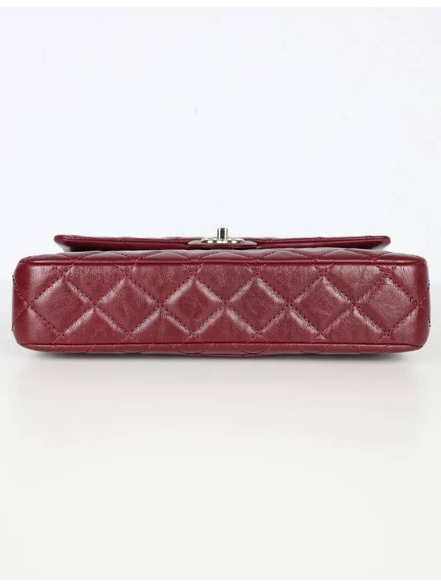 21K Classic Top Handle Burgundy Gold AS2802 - CHANEL - BALAAN 4