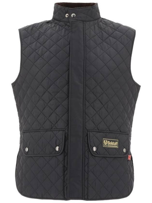 Logo Quilted Vest Black - BELSTAFF - BALAAN 1