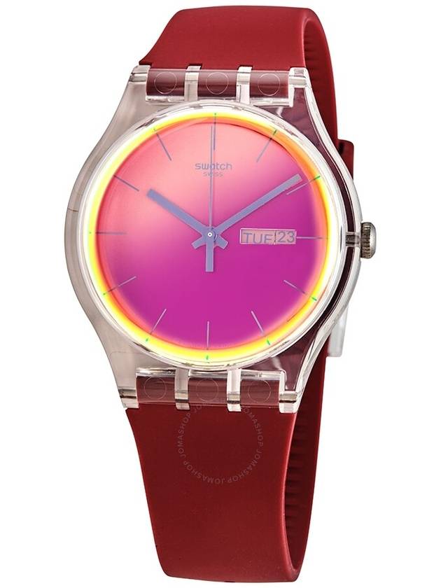 Swatch POLARED Quartz Red Dial Ladies Watch SUOK717 - SWATCH - BALAAN 1