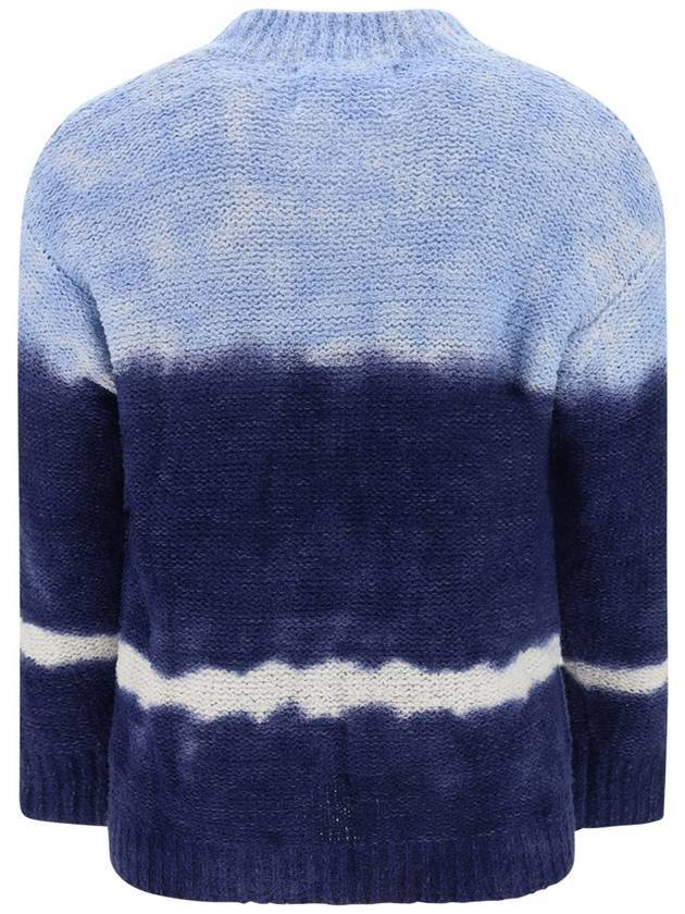 Henley Crew Neck Knit Top Blue - ISABEL MARANT - BALAAN 3