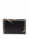 Rockstud Alcove 2-Way Cross Bag Black - VALENTINO - BALAAN 2