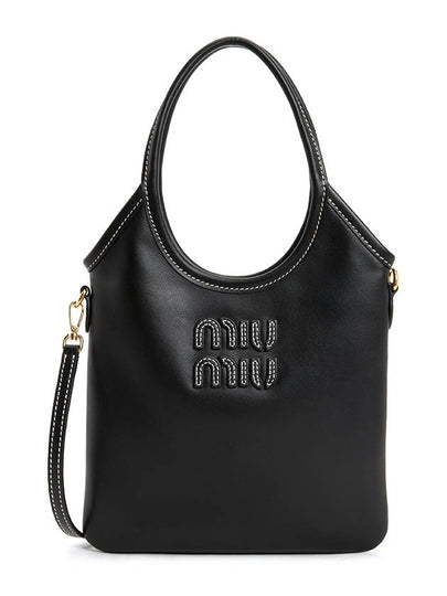 Ivy Leather Tote Bag Black - MIU MIU - BALAAN 2