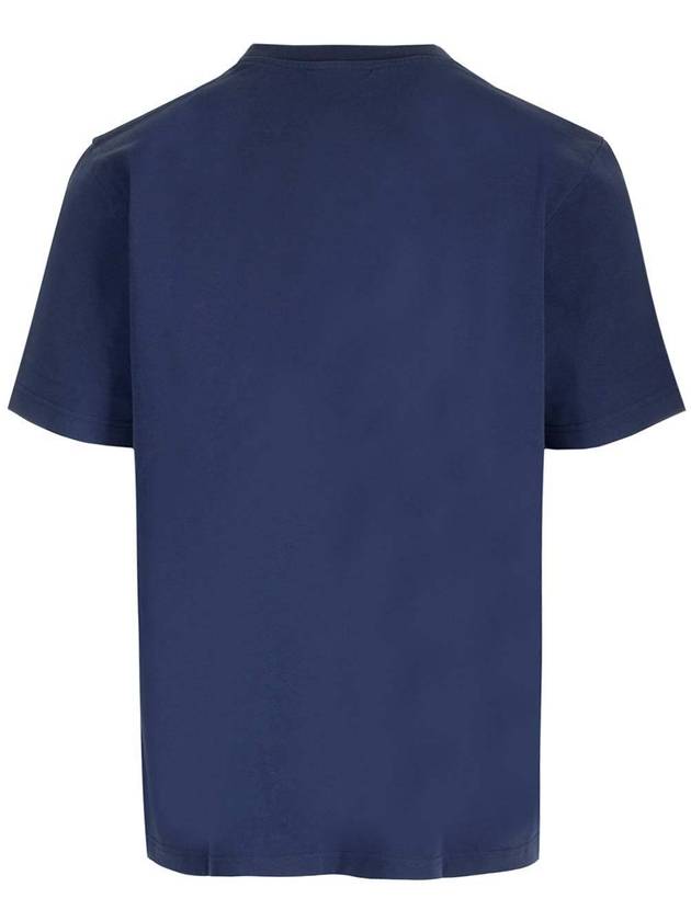 Handwriting Comfort Short Sleeve T-Shirt Ink Blue - MAISON KITSUNE - BALAAN 3